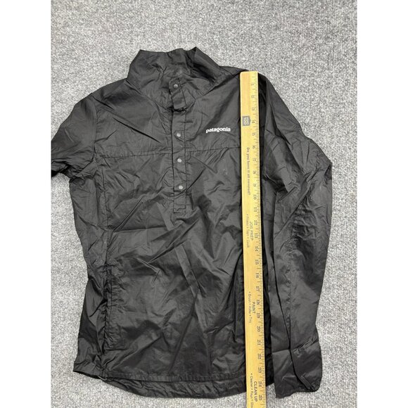 Patagonia Jacket Womens XS Black Snap Front Pullover Lightweight Windbreaker - Picture 4 of 6